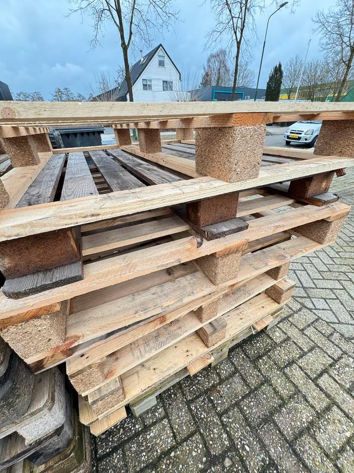 Gratis afhalen 8x blokpallet brandhout, Tuin en Terras, Haardhout, Minder dan 3 m³, Ophalen