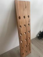 Houten wand leun wijnrek, Huis en Inrichting, Woonaccessoires | Wijnrekken, Ophalen, Gebruikt, Hout, 75 cm of meer