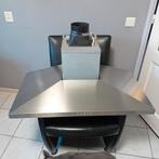 RVS Afzuigkap 90cm met Verlichting - Schouwkap, Ophalen, Gebruikt, Wandschouwkap, 400 tot 600 m³ per uur