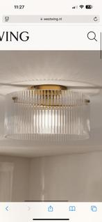 Plafondlamp Emmi van geribbeld glas | Westwing, Ophalen of Verzenden, Zo goed als nieuw, Glas