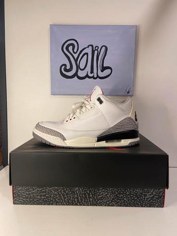 Jordan 3 White Cement 36/38.5/45.5 beschikbaar voor biedingen