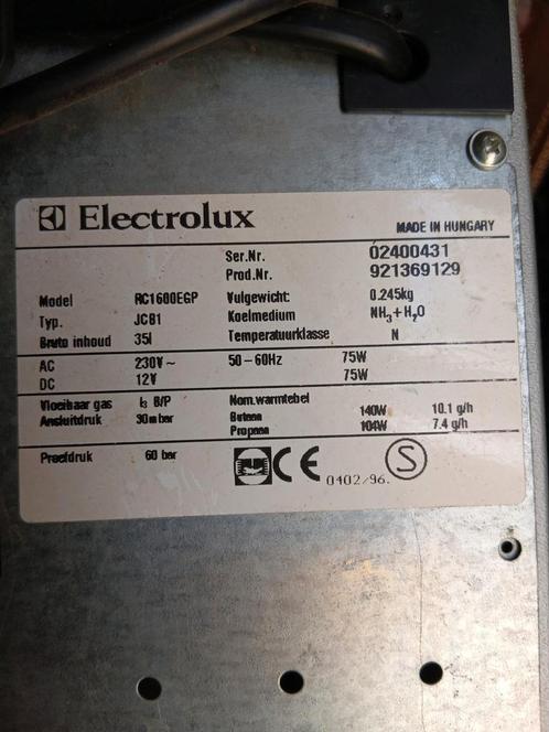 Electrolux RC1600EGP Koelbox - 35L - Gas/12V/230V, Caravans en Kamperen, Koelboxen, Gebruikt, Koelbox, Elektrisch, Ophalen