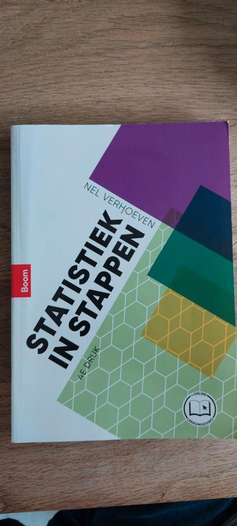 Nel Verhoeven - Statistiek in stappen, Boeken, Wetenschap, Zo goed als nieuw, Ophalen of Verzenden