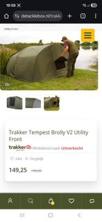 Trakker Tempest Brolly V2 Utility Front - Zo goed als nieuw, Watersport en Boten, Hengelsport | Karpervissen, Ophalen of Verzenden