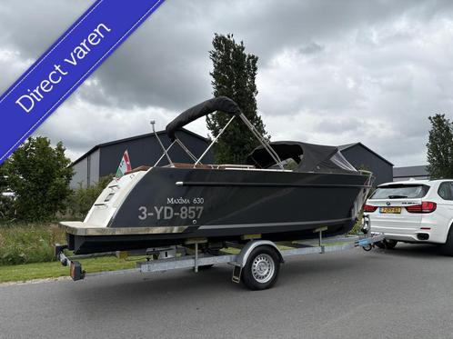 Maxima 630 2020 50PK Honda Boegschroef Biminitop Radio Trail, Watersport en Boten, Sloepen, Gebruikt, 50 tot 70 pk, Minder dan 3 meter