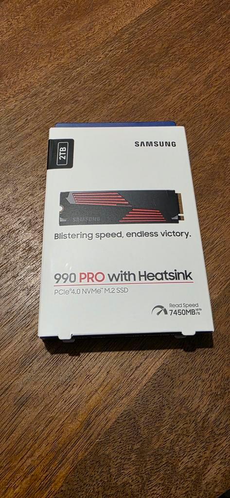 Nieuw & Gesealed: Samsung 990 PRO 2TB met Heatsink, Computers en Software, Harde schijven, Ophalen of Verzenden