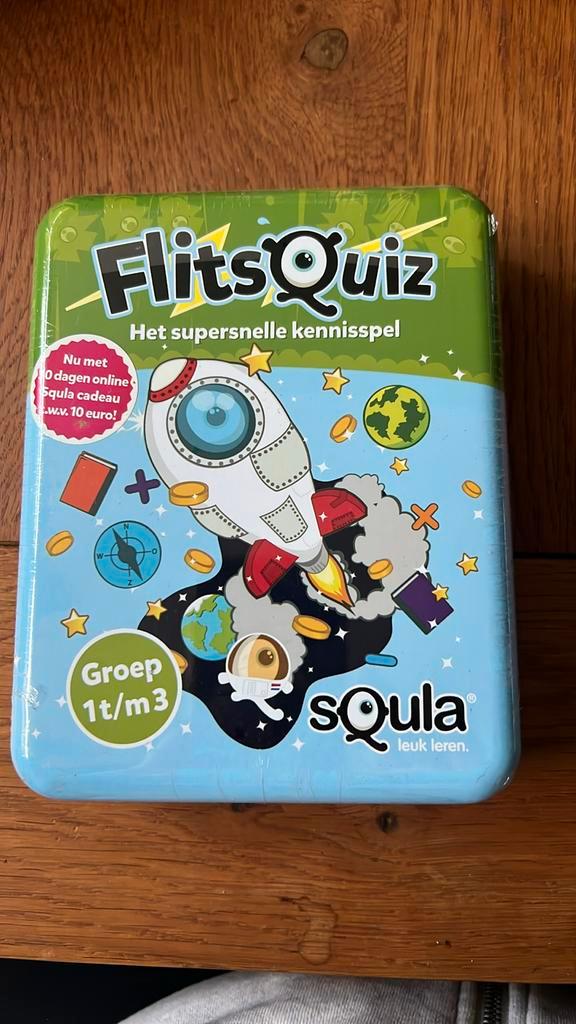 Leetsoel Squla flits quiz nieuw in folie, Verzamelen, Speelkaarten, Jokers en Kwartetten, Nieuw, Speelkaart(en), Ophalen of Verzenden