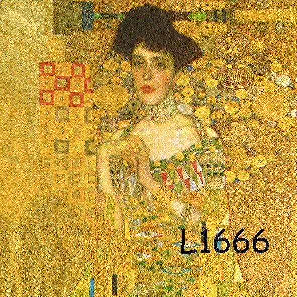 Servetten decoupage/bullet journal – Klimt L1666, Hobby en Vrije tijd, Knutselen, Nieuw, Materiaal, Verzenden