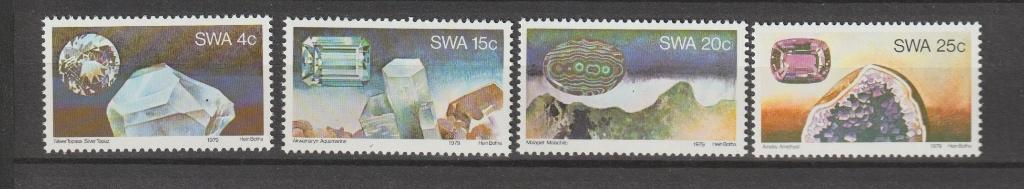 TSS Kavel 830047 SWA Namibië pf minr  462-465 edelstenen, Ophalen, Overige landen, Postfris