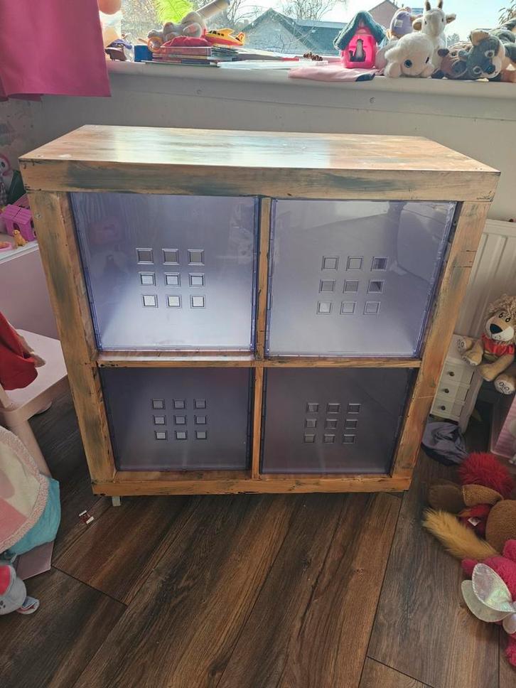 Leuke gepimpte ikea kallax kast! Ideaal voor speelgoed, Huis en Inrichting, Kasten | Lockerkasten, Ophalen of Verzenden