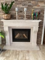 Crema Marfil natuurstenen schouw Stein S, Huis en Inrichting, Haarden, Ophalen, Gebruikt, Inbouwhaard, Gashaard