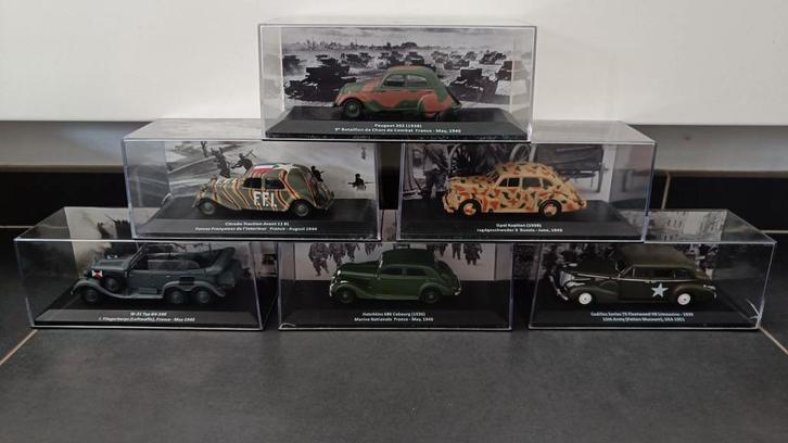 Collectie Militaire modelauto's 1:43, Hobby en Vrije tijd, Modelauto's | 1:43, Zo goed als nieuw, Auto, Overige merken, Ophalen of Verzenden