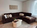 Donkerbruine Pomasi Bank - Profijt Meubel, Ophalen, 250 tot 300 cm, Gebruikt, Hoekbank