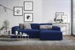 Naduvi hoekbank rechts - Velvet Blue, Huis en Inrichting, Ophalen, Zo goed als nieuw, Stof, Moderne