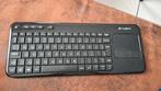 Logitech K410 Draadloos Toetsenbord met Touchpad, Gebruikt, Multimediatoetsen, Logitech, Ophalen of Verzenden