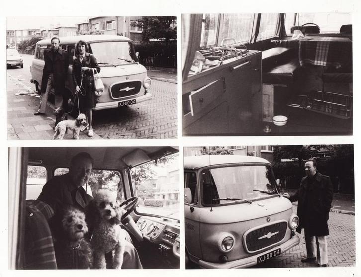 Barkas B1000 bestelwagen camper 8 foto's Den Haag 1974, Verzamelen, Automerken, Motoren en Formule 1, Gebruikt, Auto's, Verzenden