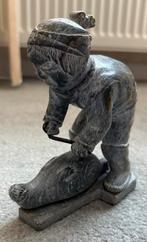 Beeld Eskimo met zeehond, Antiek en Kunst, Ophalen