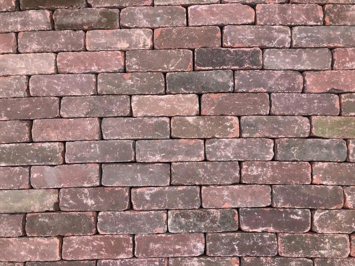 Partij Oude Gebakken Dikformaat, Rood-Bruin, op Pallet, P010, Tuin en Terras, Tegels en Klinkers, Gebruikt, Klinkers, Keramiek