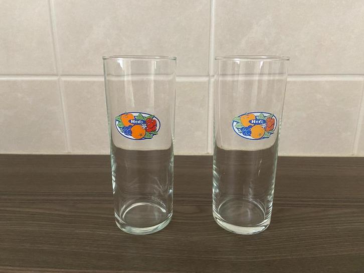 2 Hero longdrinks, Verzamelen, Glas en Borrelglaasjes, Gebruikt, Overige typen, Ophalen of Verzenden