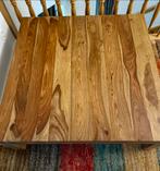 Teak houten salontafel - 1m x 1m - zo goes als nieuw, Ophalen, 100 tot 150 cm, Zo goed als nieuw, Minder dan 50 cm
