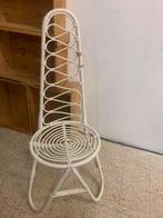 Vintage Rohe Nordwolde Rotan Stoel, Huis en Inrichting, Stoelen, Ophalen, Gebruikt, Wit, Riet of Rotan