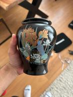 Italiaanse Vaas, Gebruikt, Zwart, Aardewerk of Porselein, Ophalen of Verzenden