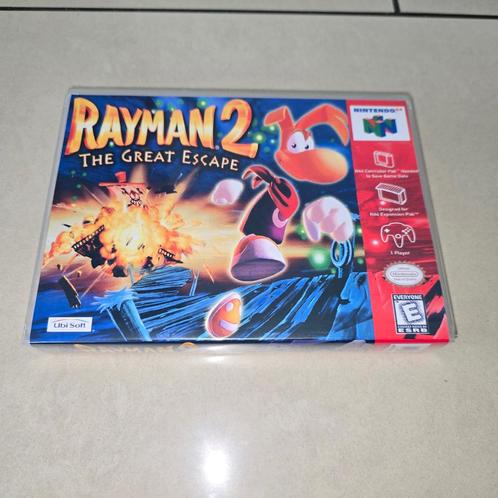 Rayman 2 The Great Escape N64 Game Case, Spelcomputers en Games, Games | Nintendo 64, Zo goed als nieuw, Verzenden