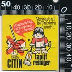 Sticker: Citin Tapijtreiniger - Vergeet al het andere maar, Verzenden, Zo goed als nieuw, Bedrijf of Vereniging