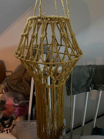 Macramé Hanglamp Bohemian Stijl oker geel beschikbaar voor biedingen