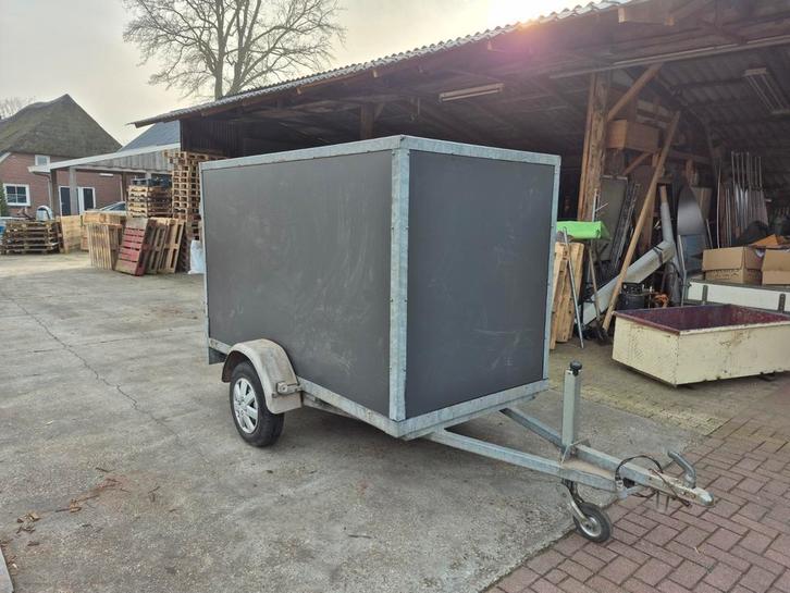 Dichte aanhanger enkelas ongeremd, Auto diversen, Aanhangers en Bagagewagens, Gebruikt, Ophalen