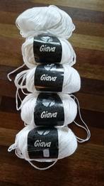 Lana Grossa Giava 5 witte bollen, Nieuw, Ophalen of Verzenden