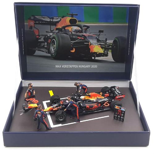 ✅ Max Verstappen 1:43 Hongarije 2020 GP Spark 888pcs Pitcrew, Verzamelen, Automerken, Motoren en Formule 1, Nieuw, Formule 1, Ophalen of Verzenden