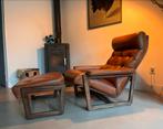 Lennart Bender Fauteuil met Voetenbank, Ophalen, Gebruikt, 75 tot 100 cm, 75 tot 100 cm