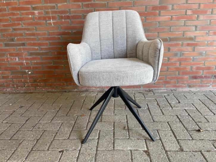 eetkamerstoel draaibaar lichtgrijs voor de laagste prijs, Huis en Inrichting, Stoelen, Nieuw, Vijf, Zes of meer stoelen, Stof