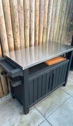 Nieuw Weber Unity XL barbecue tafel + hoes, Tuin en Terras, Ophalen, Zo goed als nieuw, Hout