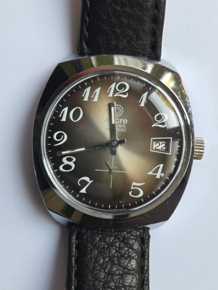 Ancre Vintage mechanisch horloge 34mm, Sieraden, Tassen en Uiterlijk, Overige Accessoires, Ophalen of Verzenden