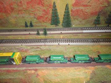 Minitrix 13843 5x Kies / Grintwagons van de SBB, fa. Will AG beschikbaar voor biedingen