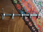 Industriële metalen kapstok met 5 dubbele haken, als nieuw, Huis en Inrichting, Wandkapstok, Ophalen of Verzenden, Zo goed als nieuw