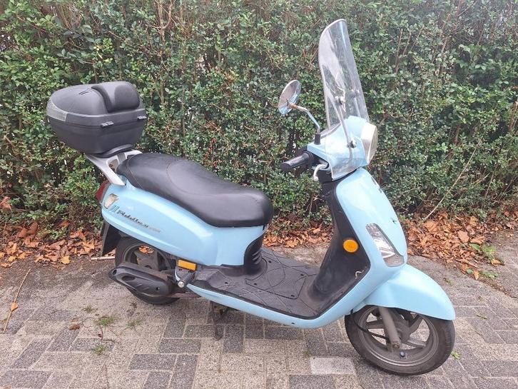 Nu in prijs verlaagd Bromscooter Sym Fiddle 2, Fietsen en Brommers, Scooters | SYM, Gebruikt, Fiddle, Maximaal 45 km/u, Benzine