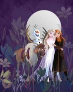 Frozen vlies behang Full Moon, Anna Els, Olaf, Muurdeco4kids, Verzenden, Nieuw, Wanddecoratie