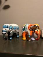 2 x Elephant Parade / stenen olifant beeldjes, Ophalen of Verzenden