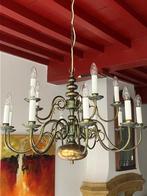 Antieke Kroonluchter messing, Huis en Inrichting, Lampen | Kroonluchters, Ophalen, Gebruikt, Overige materialen