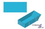 PP monoblok Zwembad Blauw I 700 x 300 x 150 I Toebehoren, Tuin en Terras, Zwembaden, Rechthoekig, Info@Wellness4Fun.nl, Ophalen