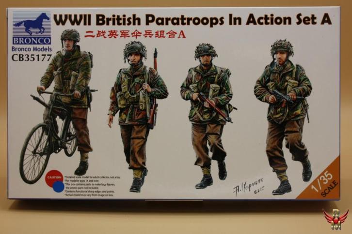 ROWASP | Bronco Models 1/35 WWII British Paratroops Set A, Hobby en Vrije tijd, Modelbouw | Figuren en Diorama's, Nieuw, Figuur of Figuren