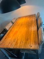 Eettafel 100x200, Huis en Inrichting, Tafels | Eettafels, Ophalen, Gebruikt, 50 tot 100 cm, Vijf personen of meer