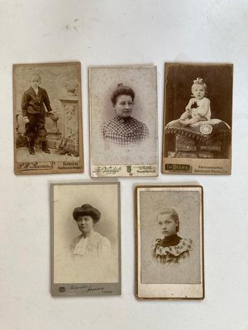 CDV – 5 x Carte de Visite beschikbaar voor biedingen