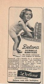 Retro reclame 1951 Delana ondergoed meisje poppenwagen, Verzenden, Overige typen