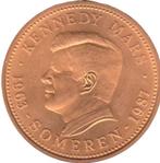 KENNEDY MARS SOMEREN 1963 - 1987, Postzegels en Munten, Penningen en Medailles, Verzenden, Overige materialen