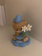 Schattig Beertje Beeldje met Bloemen, Verzenden, Zo goed als nieuw