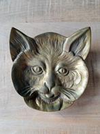 Vintage messing kat schaaltje, Ophalen of Verzenden